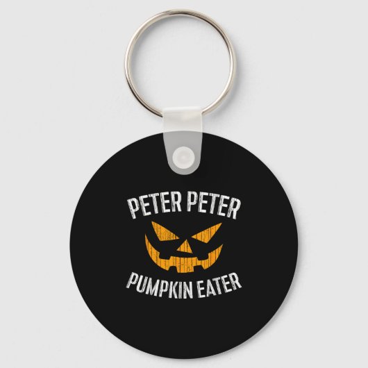 Peter Pumpkin Eater Halloween Costume Shirt Schlüsselanhänger (Vorderseite)