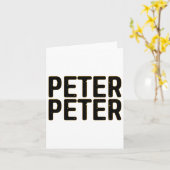 Peter Pumpkin Eater Halloween-Kostüm Karte (Gelbe Blume)