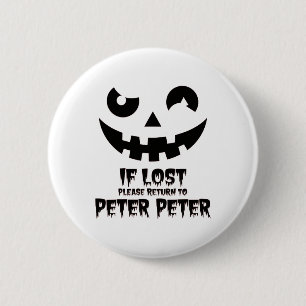Peter Pumpkin Eater Halloween Paare Kostüm Button
