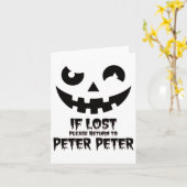 Peter Pumpkin Eater Halloween Paare Kostüm Karte (Gelbe Blume)