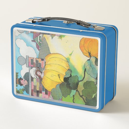 Peter Pumpkin-Eater Mother Goose Kinderzimmer Rhym Metall Brotdose (Rückseite)