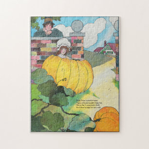 Peter Pumpkin-Eater Mother Goose Kinderzimmer Rhym Puzzle