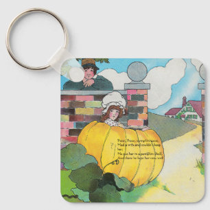 Peter Pumpkin-Eater Mother Goose Kinderzimmer Rhym Schlüsselanhänger