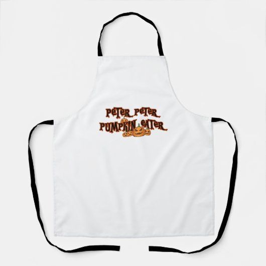 Peter Pumpkin Eater Pumpkin Pie Lover Halloween Th Schürze (Vorderseite)