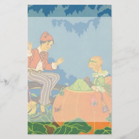 Peter Pumpkin Eater, Vintages Kinderzimmer Rhyme Briefpapier (Vorderseite)