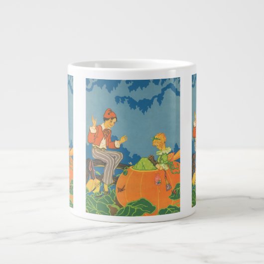 Peter Pumpkin Eater, Vintages Kinderzimmer Rhyme Jumbo-Tasse (Vorderseite)