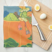 Peter Pumpkin Eater, Vintages Kinderzimmer Rhyme Küchentuch (Viertel Falte)