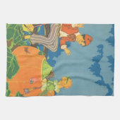 Peter Pumpkin Eater, Vintages Kinderzimmer Rhyme Küchentuch (Horizontal)