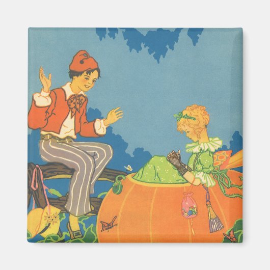 Peter Pumpkin Eater, Vintages Kinderzimmer Rhyme Magnet (Vorne)