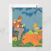 Peter Pumpkin Eater, Vintages Kinderzimmer Rhyme Postkarte (Vorne/Hinten)