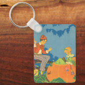 Peter Pumpkin Eater, Vintages Kinderzimmer Rhyme Schlüsselanhänger (Vorderseite)