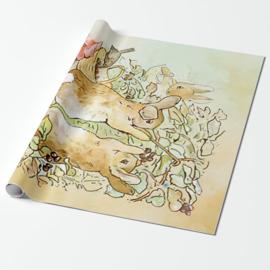 Peter Rabbit 4 Wrapping Paper Geschenkpapier (Ungerollt)