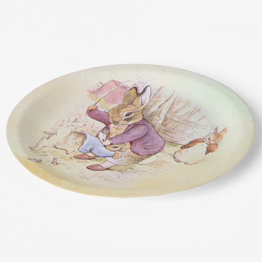 Peter Rabbit 9 Pappteller (Schrägansicht)