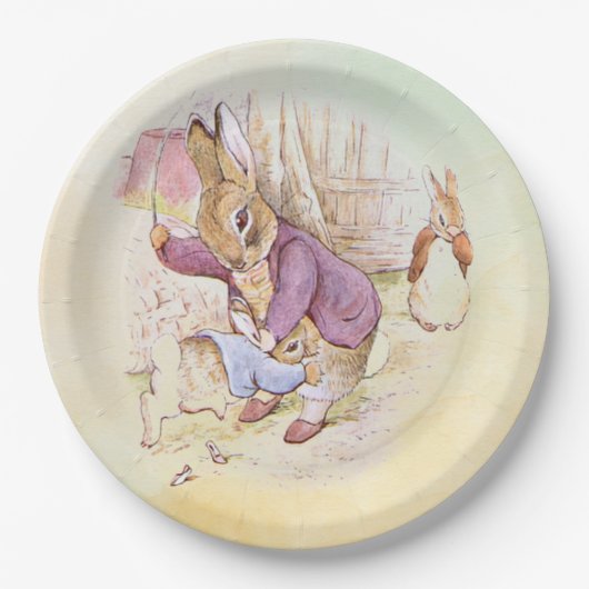 Peter Rabbit 9 Pappteller (Vorderseite)