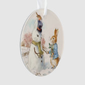 Peter Rabbit and the Snowman by Beatrix Potter Ornament (Vorderseite)