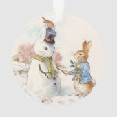 Peter Rabbit and the Snowman by Beatrix Potter Ornament (Rückseite)
