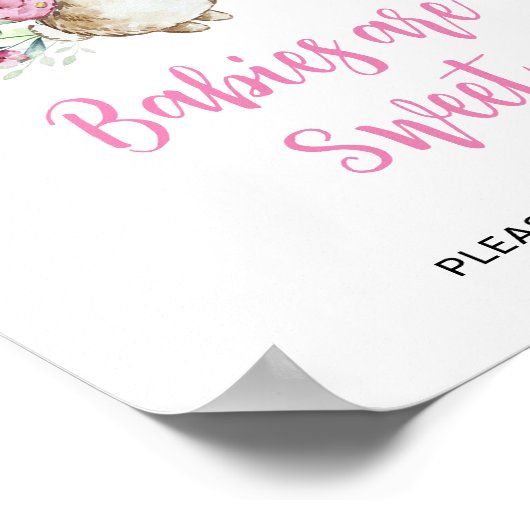 Peter Rabbit Babies sind süß Poster (Ecke)