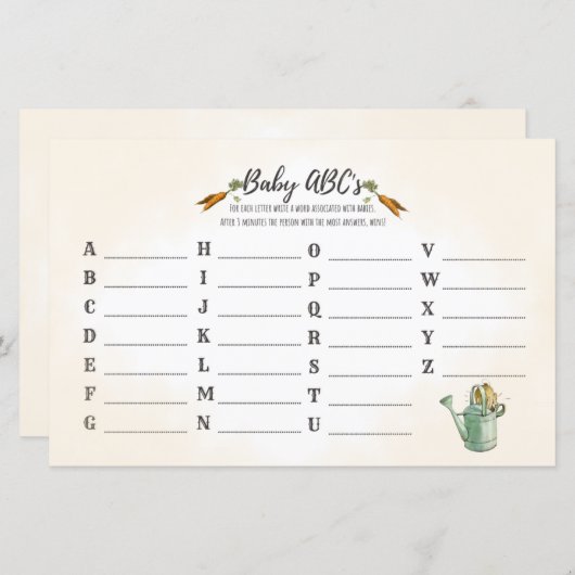 Peter Rabbit | Baby ABCs | Baby Showspiel (Vorne/Hinten)