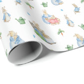 Peter Rabbit Baby Birthday Geschenkpapier (Rolleneckpunkt)