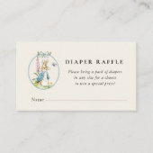 Peter Rabbit Baby Boy Dusche Wineller Raffle Begleitkarte (Vorderseite)