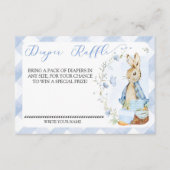 Peter Rabbit Baby Boy - Einsteckkarte für Windeln Begleitkarte (Vorderseite)