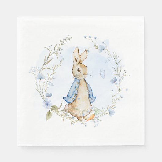 Peter Rabbit Baby Boy Paper Napkins | Standard Serviette (Vorderseite)