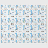 Peter Rabbit Baby Boy's First Birthday Wrapping Geschenkpapier (Flach)
