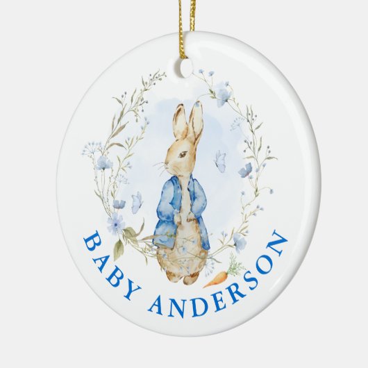 Peter Rabbit Baby Coming Soon Keramik Ornament (Links)