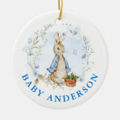 Peter Rabbit Baby Coming Soon Keramik Ornament (Vorne)