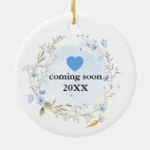 Peter Rabbit Baby Coming Soon Keramik Ornament (Hinten)