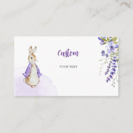 Peter Rabbit Baby Dusche Custom Begleitkarte