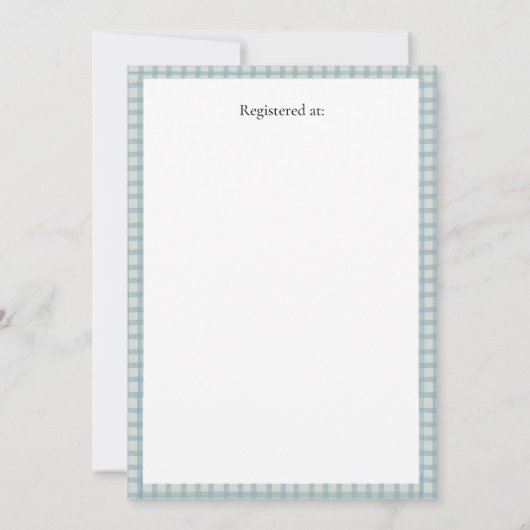 Peter Rabbit Baby Dusche Editable Einladung (Rückseite)