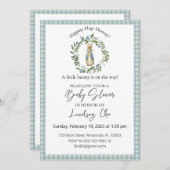 Peter Rabbit Baby Dusche Editable Einladung (Vorne/Hinten)