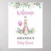 Peter Rabbit Baby Dusche Willkommen Poster (Vorne)