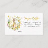 Peter Rabbit Baby Dusche Windeln Raffeleinlage C Begleitkarte (Vorderseite)