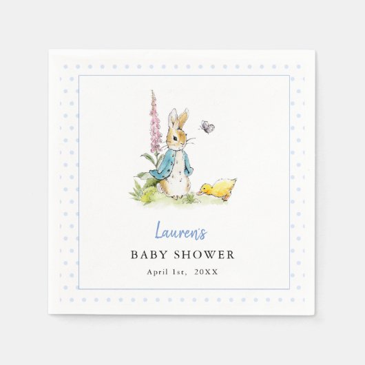 Peter Rabbit Baby Duschnapkins Serviette (Vorderseite)