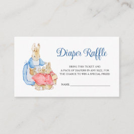 Peter Rabbit Baby Duwer Diaper Raffle Begleitkarte