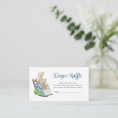 Peter Rabbit Baby Duwer Diaper Raffle Begleitkarte (Stehend Vorderseite)