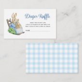 Peter Rabbit Baby Duwer Diaper Raffle Begleitkarte (Vorne/Hinten)