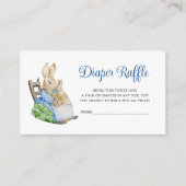 Peter Rabbit Baby Duwer Diaper Raffle Begleitkarte (Vorderseite)