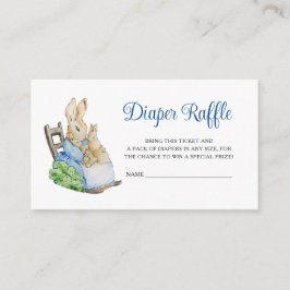 Peter Rabbit Baby Duwer Diaper Raffle Begleitkarte
