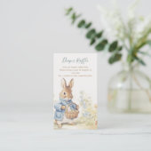 Peter Rabbit Baby Duwer Diaper Raffle Begleitkarte (Stehend Vorderseite)