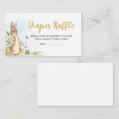 Peter Rabbit Baby Duwer Diaper Raffle Begleitkarte (Vorne/Hinten)