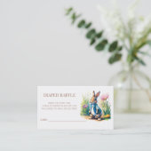 Peter Rabbit Baby Duwer Diaper Raffle Begleitkarte (Stehend Vorderseite)