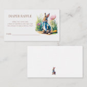 Peter Rabbit Baby Duwer Diaper Raffle Begleitkarte (Vorne/Hinten)