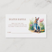 Peter Rabbit Baby Duwer Diaper Raffle Begleitkarte (Vorderseite)
