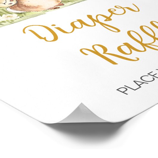 Peter Rabbit Baby Duwer Diaper Raffle Poster (Ecke)