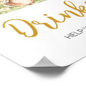 Peter Rabbit Baby Duwer Drinks Poster (Ecke)