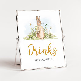 Peter Rabbit Baby Duwer Drinks Poster