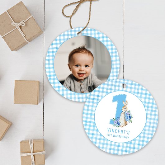 Peter Rabbit Baby First Geburtstag Keramik Ornament
